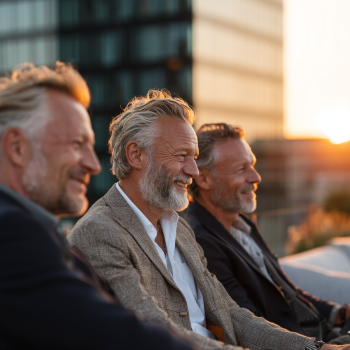 Сильний чоловік тренується